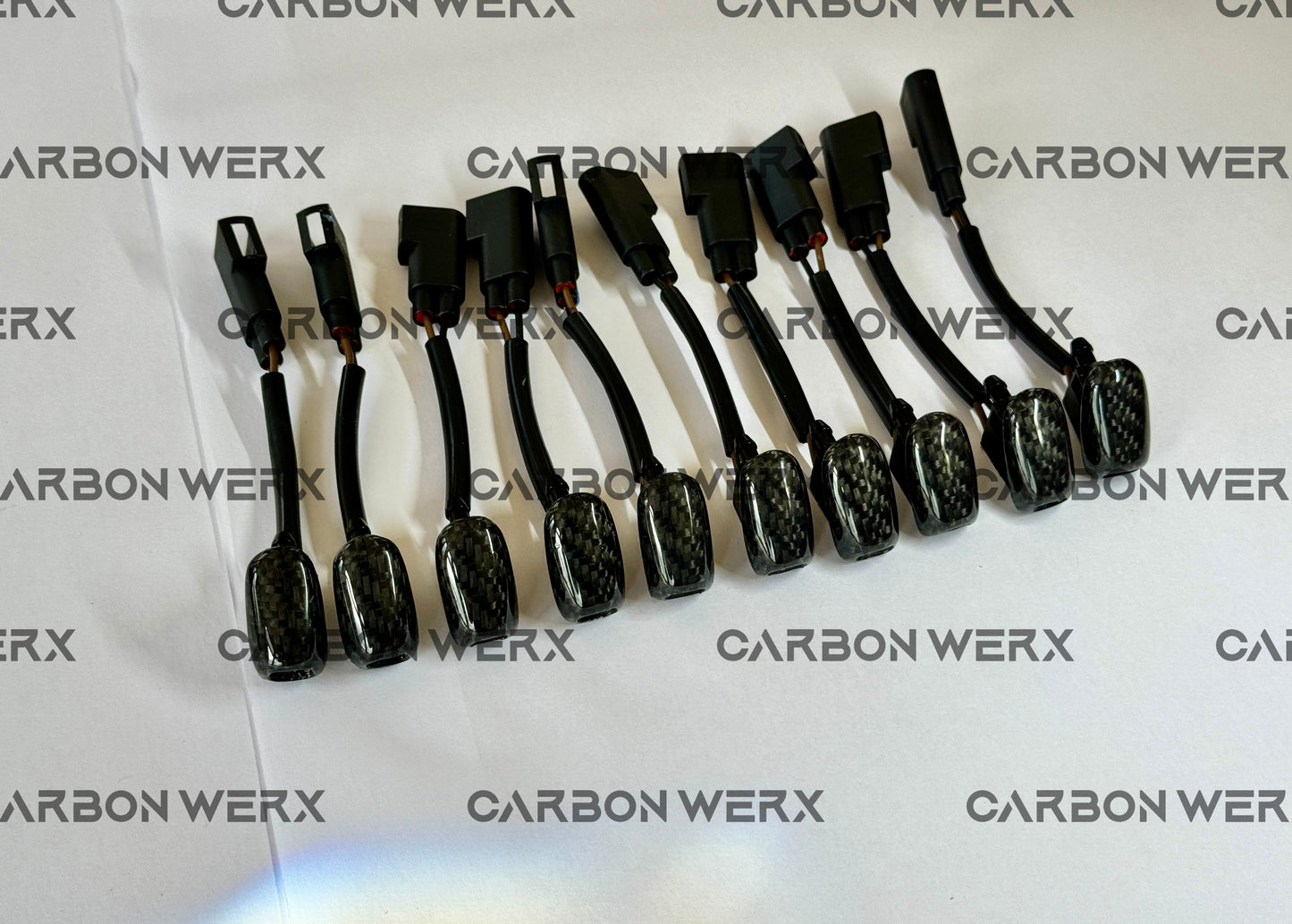 Ford Focus MK3 MK3.5 ST RS Carbon Fibre Bonnet Washer Jets