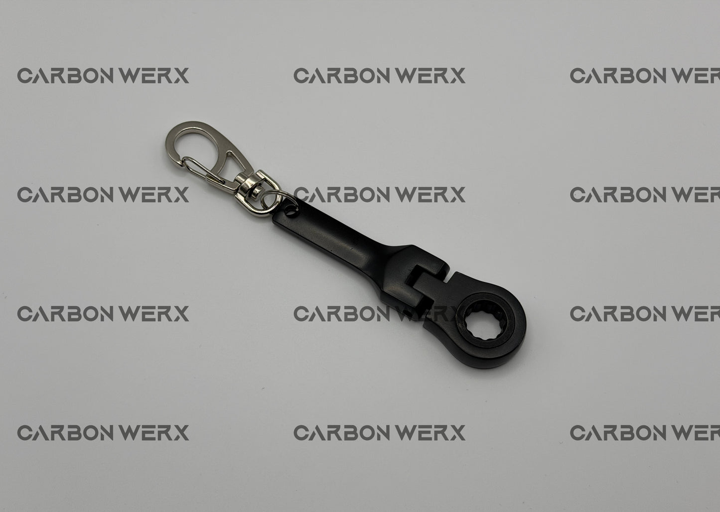 10mm Ratchet Swivel Head Keychain Pendant Black