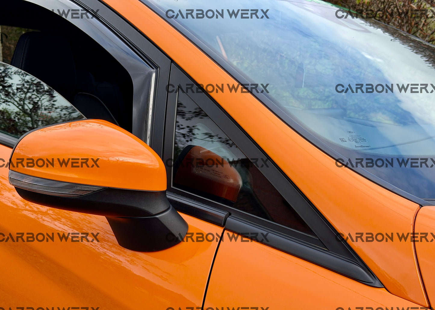 Ford Fiesta MK8 & ST Carbon Fibre 1/4 Front Window Covers