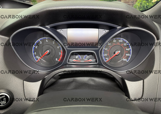 Ford Focus Mk3.5 Carbon Fiber Dash Cluster Trim Set