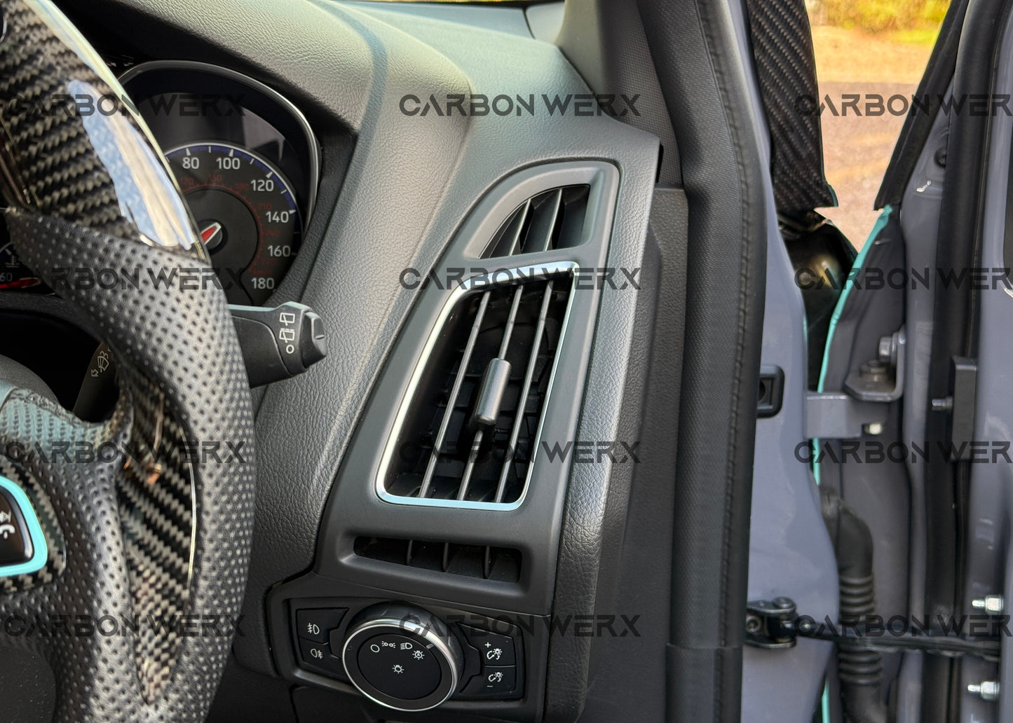 Ford Focus MK3 MK3.5 ST RS Carbon Fibre Air Vent Trims