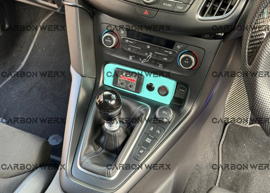 Ford Focus MK3 MK3.5 ST RS Carbon Fibre Center Console Trim