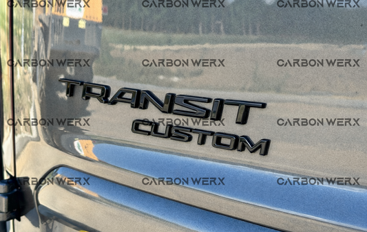 Ford Transit Custom 2012 - 2022 Gloss Black Badges
