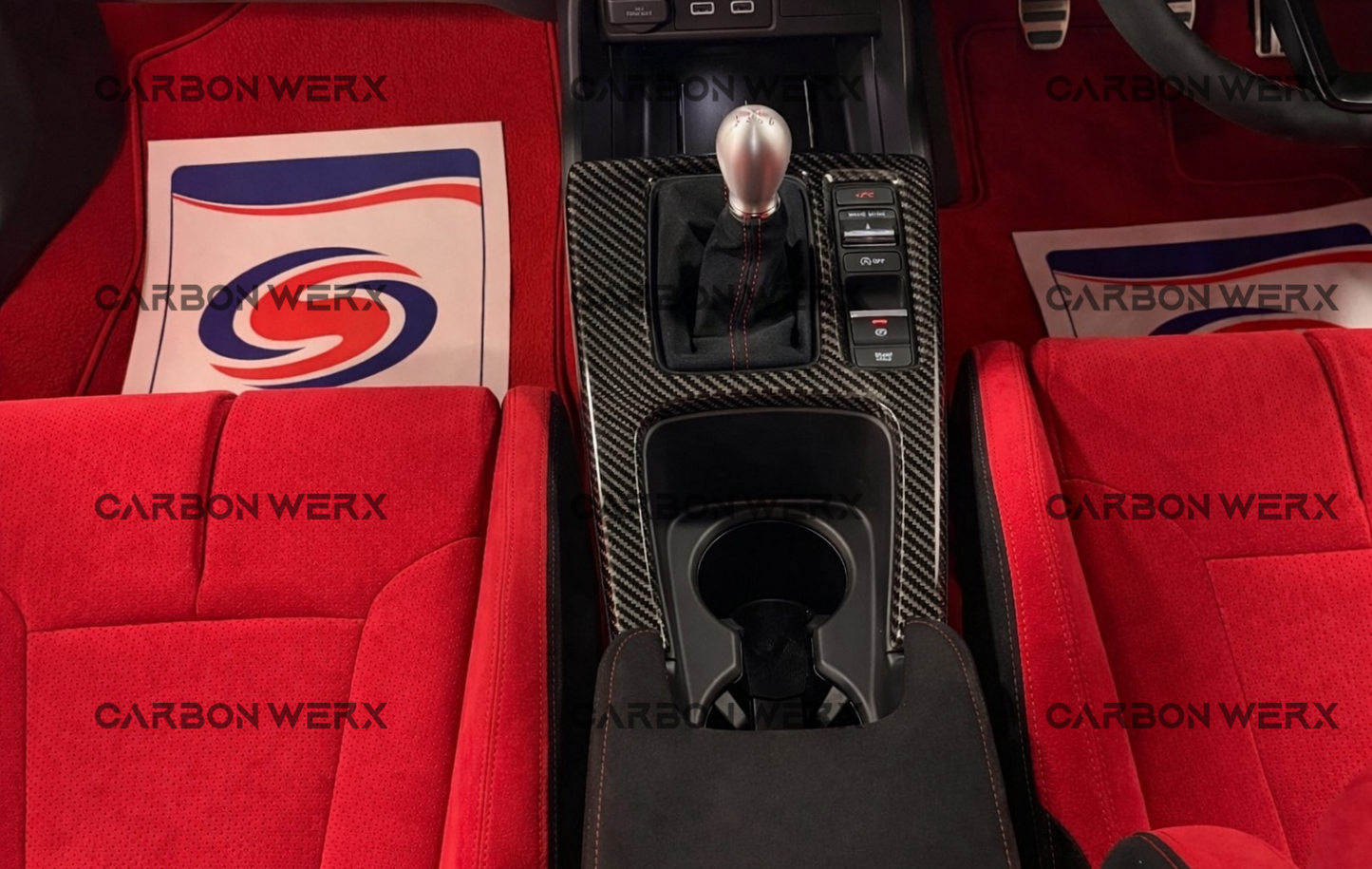 Honda Civic Type R FL5 2023+ Carbon Fibre Center Console Trim