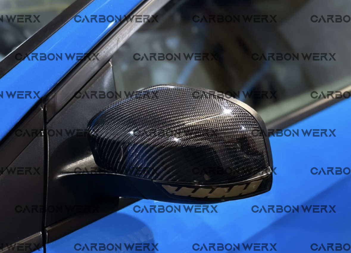 Ford Focus MK2.5 MK3 MK3.5 ST RS Carbon Fibre Door Mirror Cap Covers