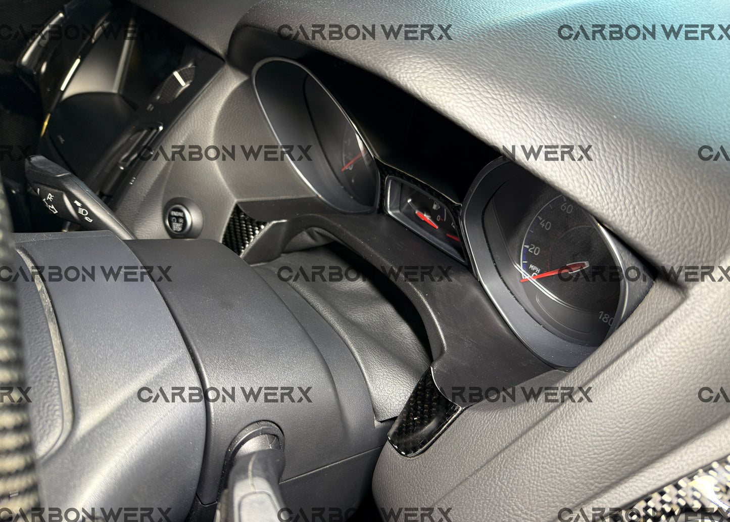 Ford Focus MK3 MK3.5 ST RS Carbon Fibre Steering Column Trims