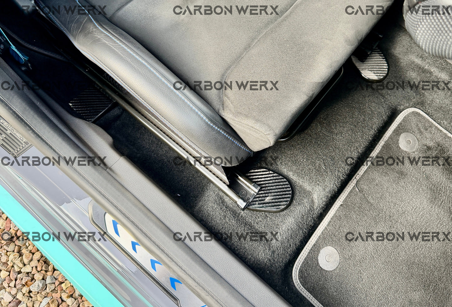 Ford Focus MK3 MK3.5 Recaro CS Sportster Carbon Fibre Seat Base Mount Covers