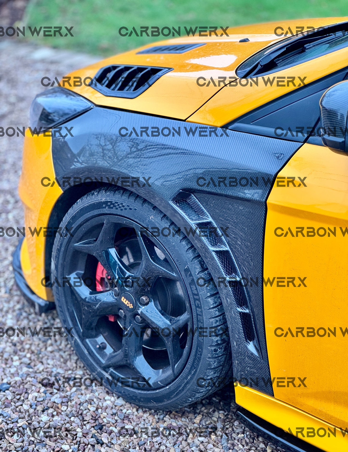 Ford Focus MK3 MK3.5 ST RS Carbon Fibre Vented Wings