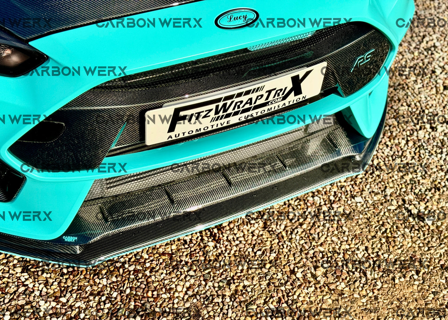 Ford Focus MK3 MK3.5 RS Carbon Fibre Chin Lip Spoiler