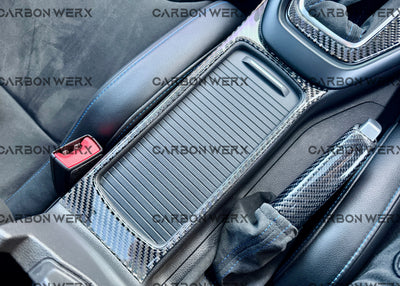 Ford Focus MK3 MK3.5 ST RS Carbon Fibre Center Storage Compartment Trim