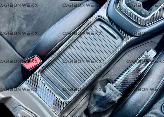 Ford Focus MK3 MK3.5 ST RS Carbon Fibre Center Storage Compartment Trim