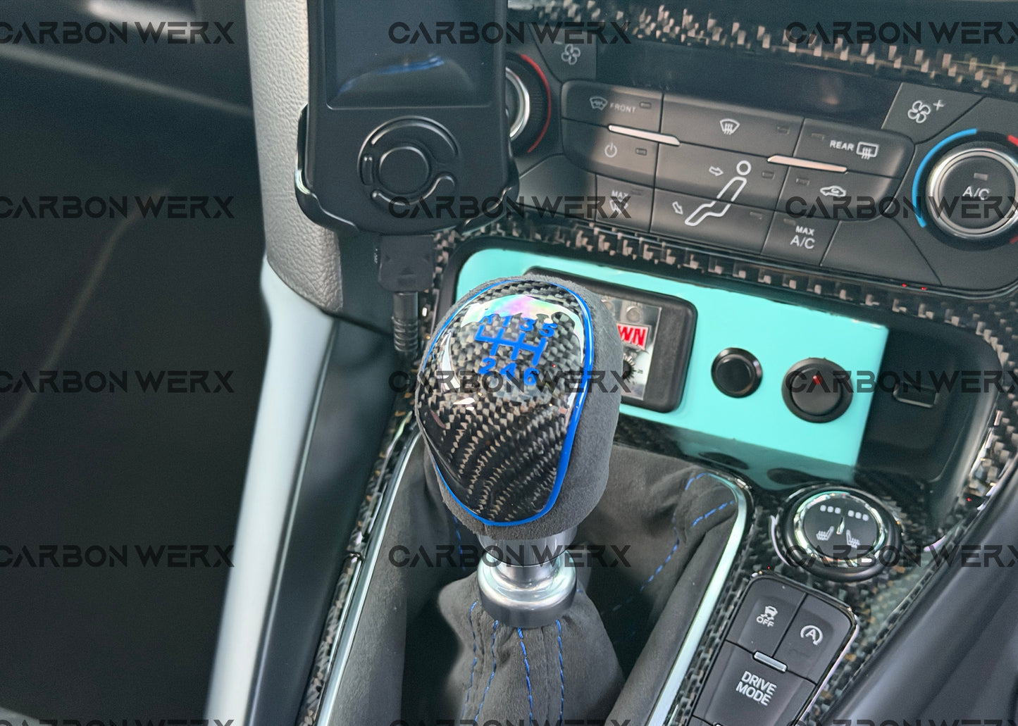 Ford Focus MK3 MK3.5 ST RS Carbon Fibre & Alcantara Gear Knob