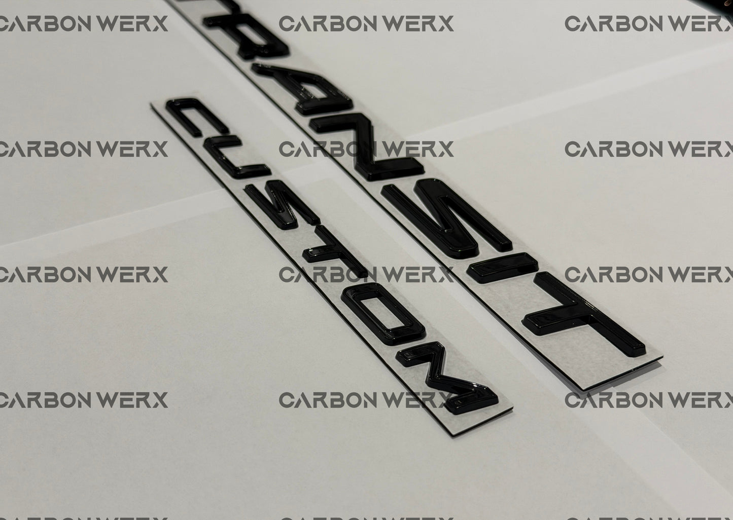 Ford Transit Custom 2012 - 2022 Gloss Black Badges