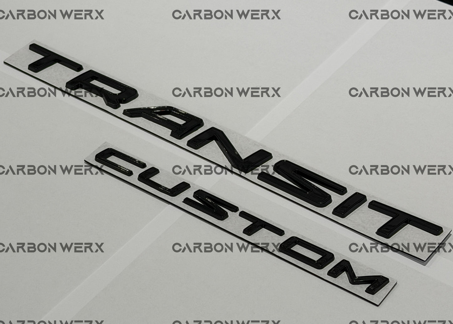 Ford Transit Custom 2012 - 2022 Gloss Black Badges