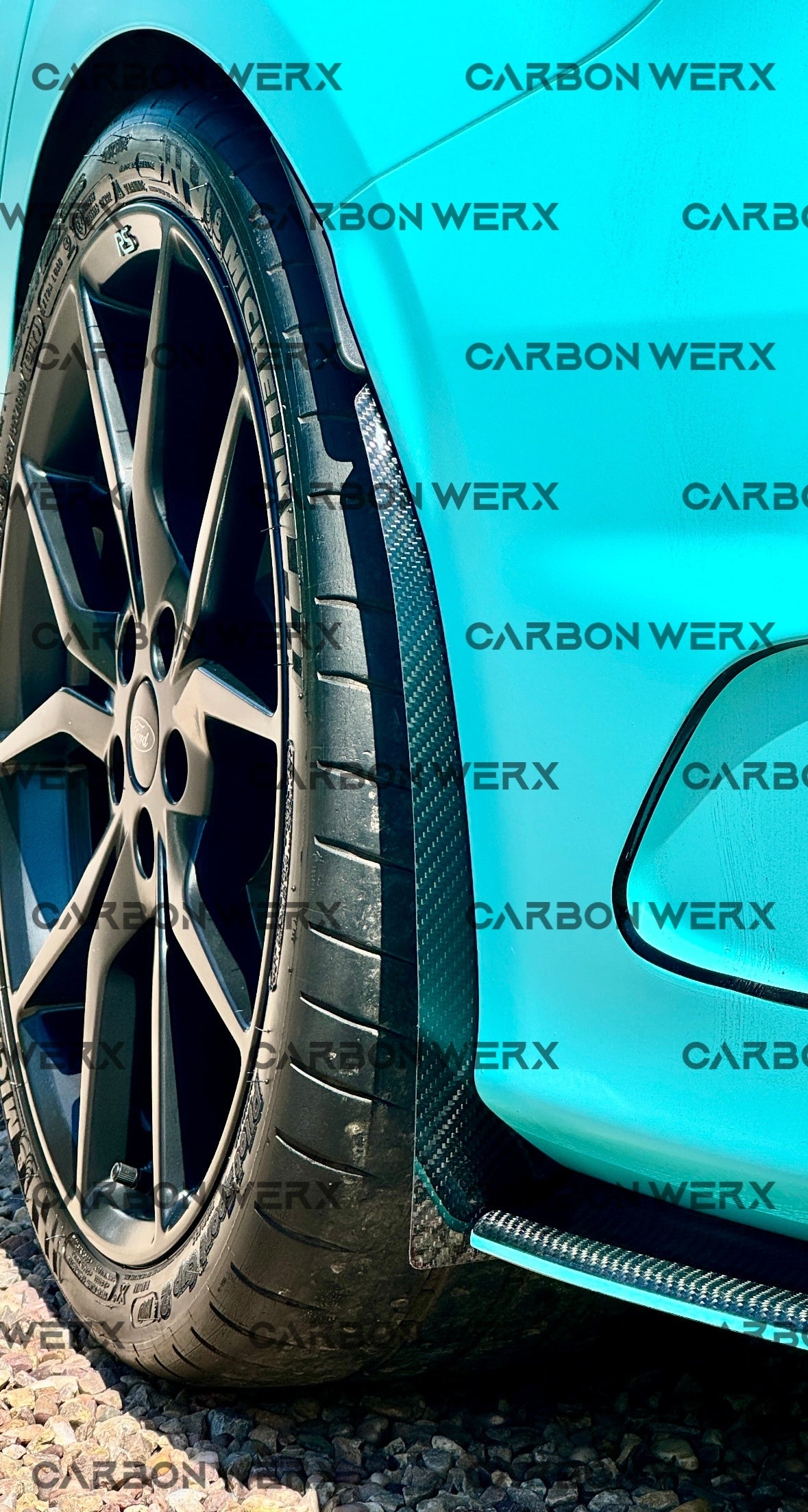 Ford Focus MK3 MK3.5 ST RS Carbon Fibre Splash Guards