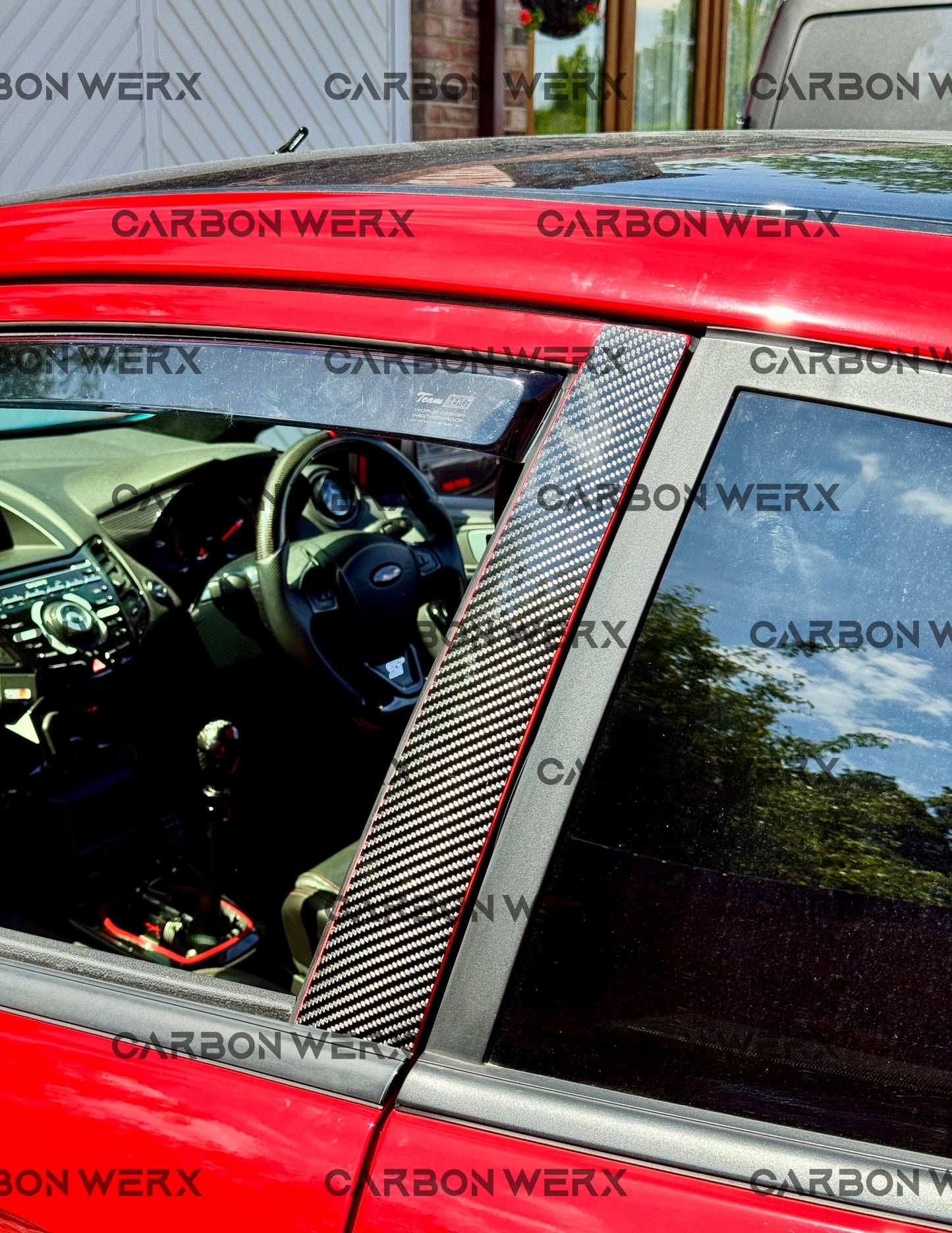 Ford Fiesta MK7 MK7.5 & ST Carbon Fibre Door Touch Plates