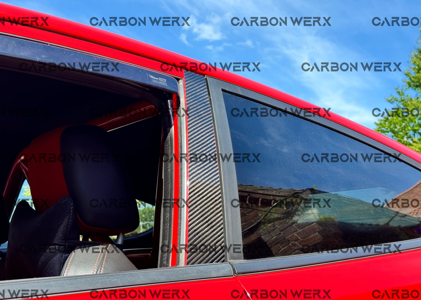 Ford Fiesta MK7 MK7.5 & ST Carbon Fibre Door Touch Plates