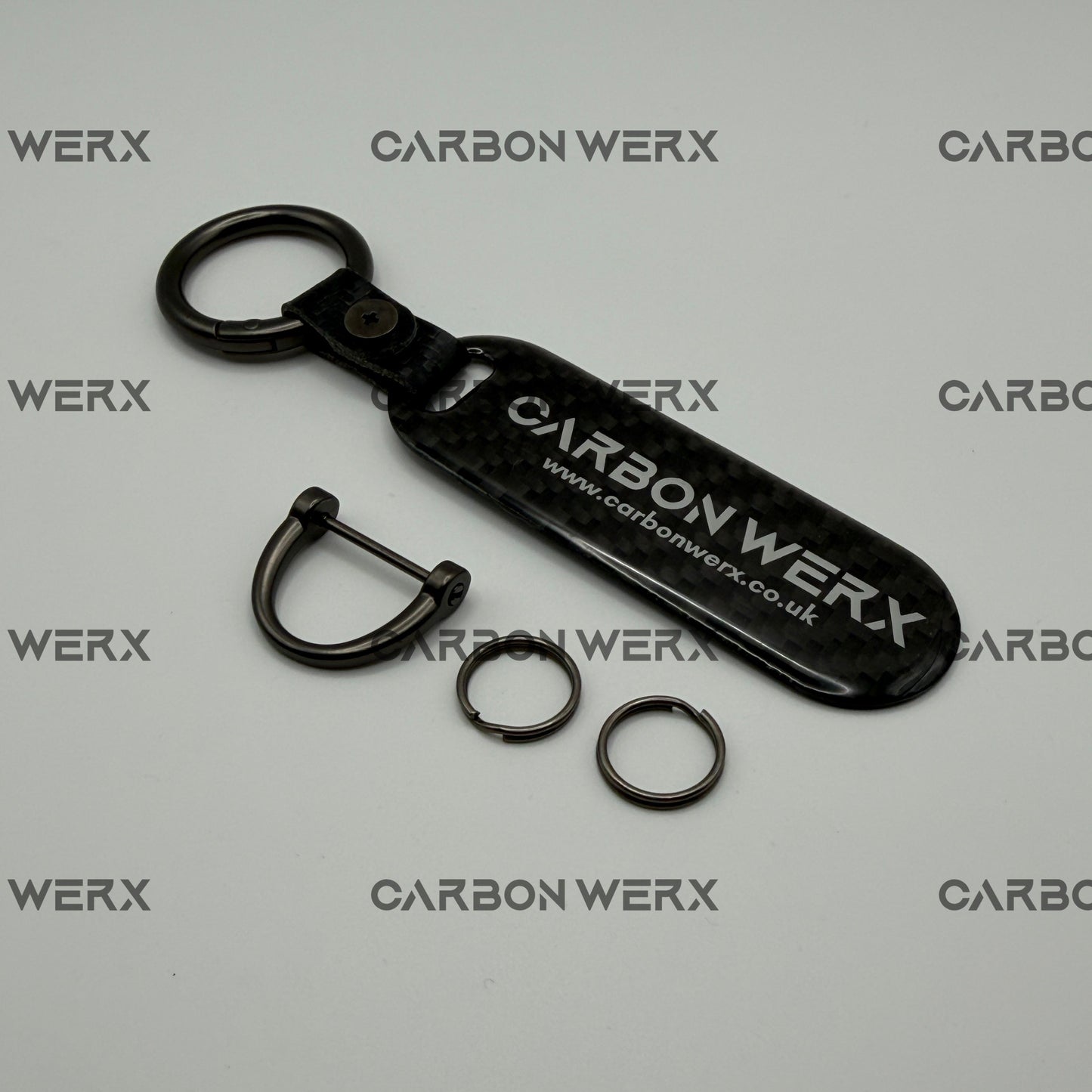 CARBON WERX Carbon Fibre Key Chain Pendant