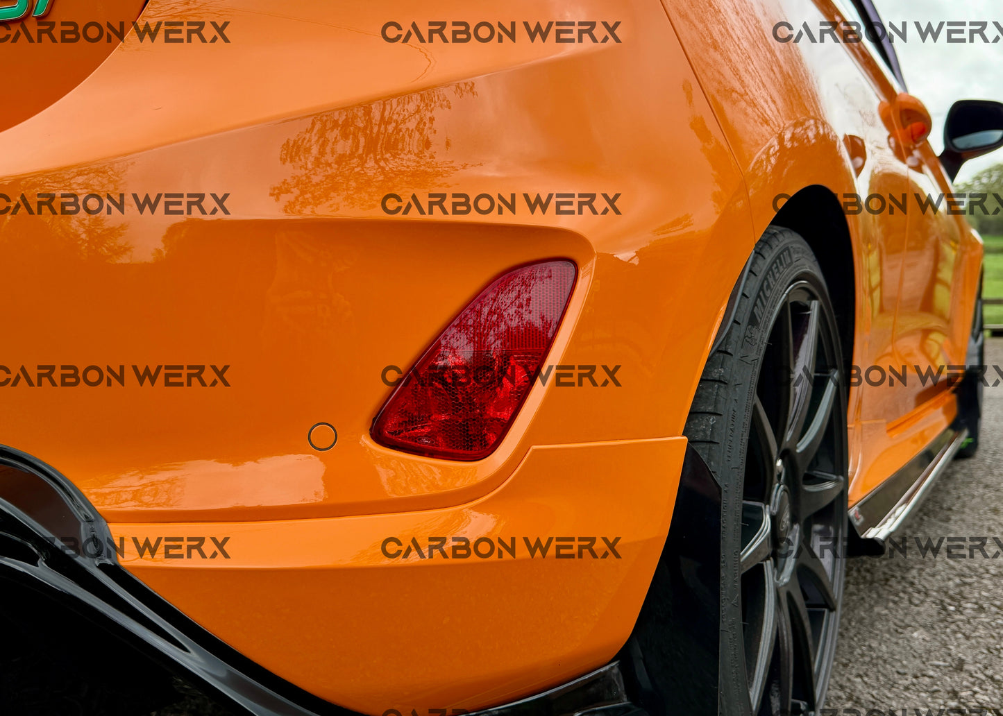 Ford Fiesta MK8 & ST Carbon Fibre Rear Reflector Cover Plates