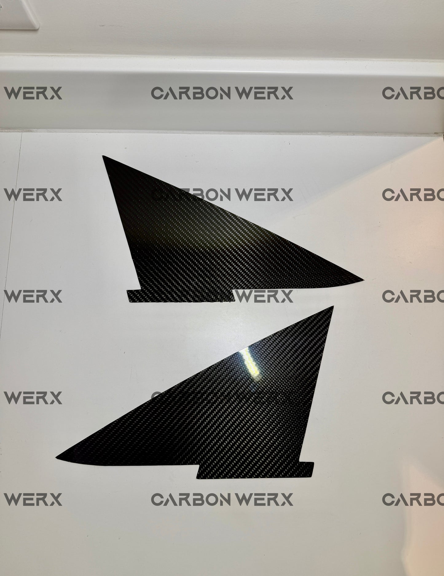 Ford Fiesta MK7 MK7.5 & ST Carbon Fibre 1/4 Window Cover Plates