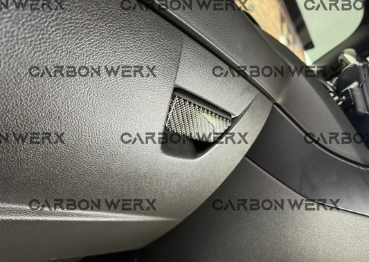 Ford Focus MK3 MK3.5 ST RS Carbon Fibre Internal Compartment Handle Trims
