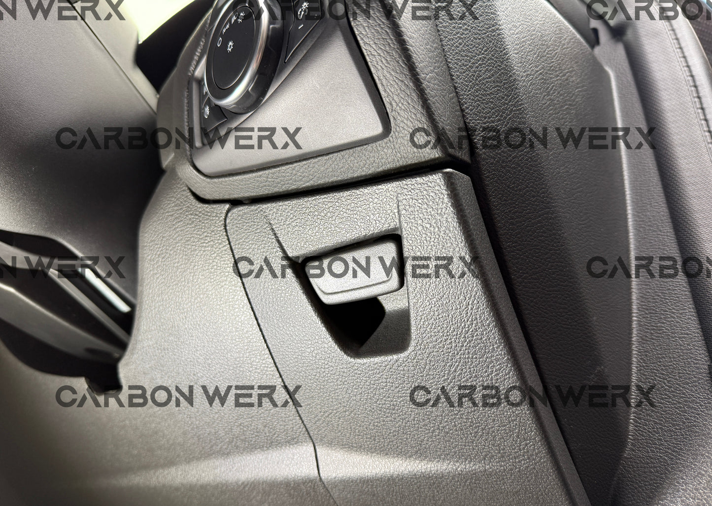 Ford Focus MK3 MK3.5 ST RS Carbon Fibre Internal Compartment Handle Trims