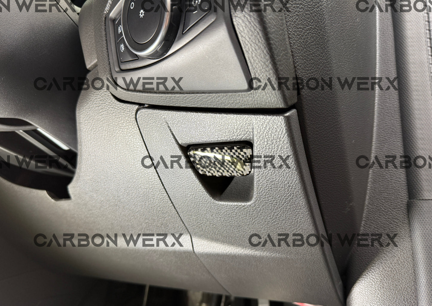 Ford Focus MK3 MK3.5 ST RS Carbon Fibre Internal Compartment Handle Trims