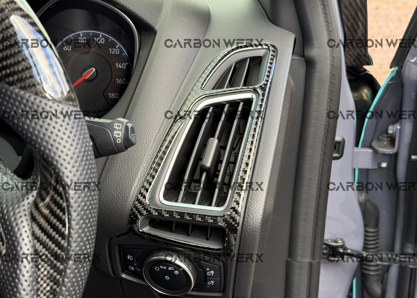 Ford Focus MK3 MK3.5 ST RS Carbon Fibre Air Vent Trims