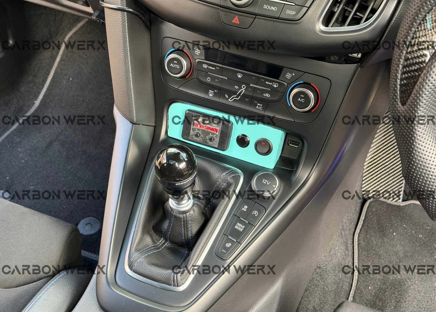 Ford Focus MK3 MK3.5 ST RS Carbon Fibre Center Console Trim