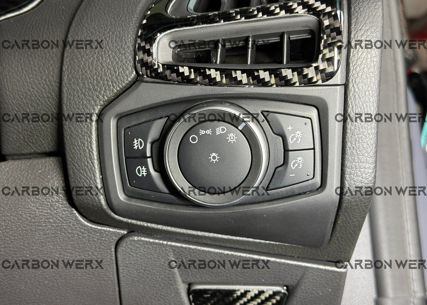 Ford Focus MK3 MK3.5 ST RS Carbon Fibre Lighting Control Panel Trims