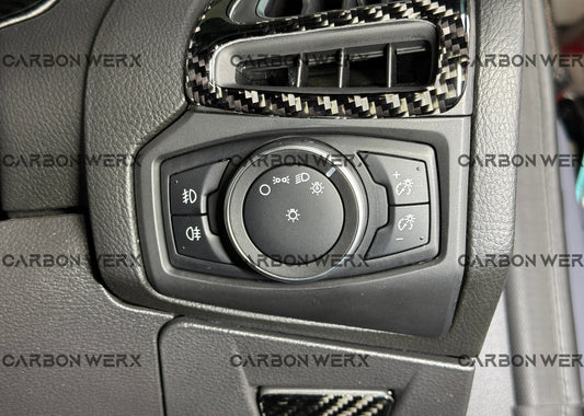 Ford Focus MK3 MK3.5 ST RS Carbon Fibre Lighting Control Panel Trims
