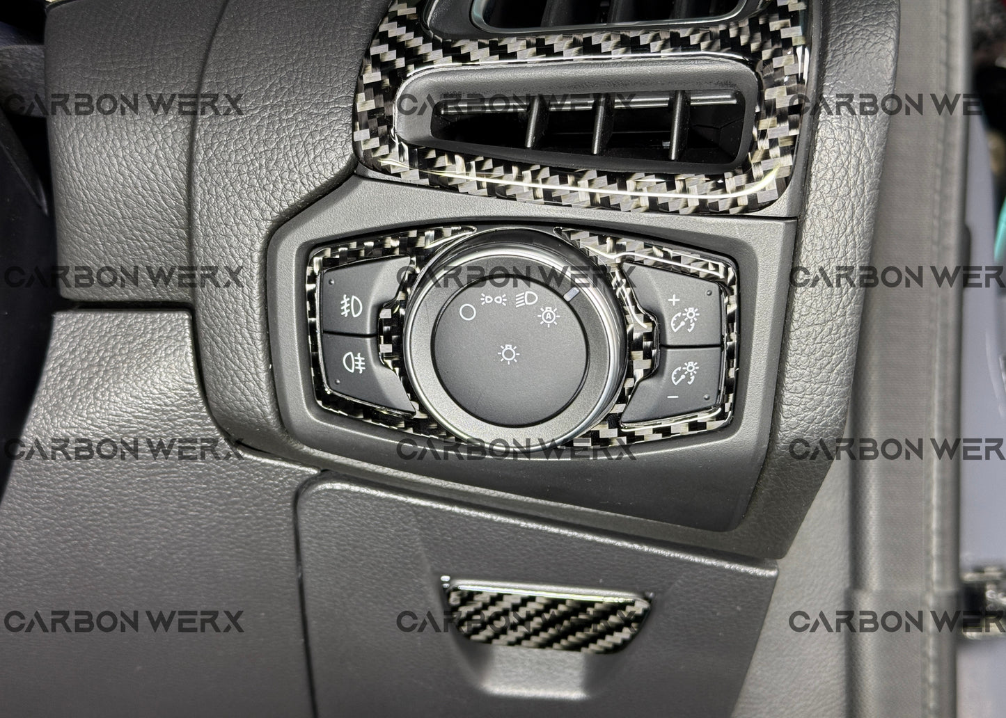 Ford Focus MK3 MK3.5 ST RS Carbon Fibre Lighting Control Panel Trims