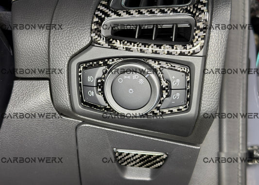 Ford Focus MK3 MK3.5 ST RS Carbon Fibre Lighting Control Panel Trims