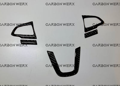 Ford Focus MK3 MK3.5 ST RS Carbon Fibre Steering Wheel Trims