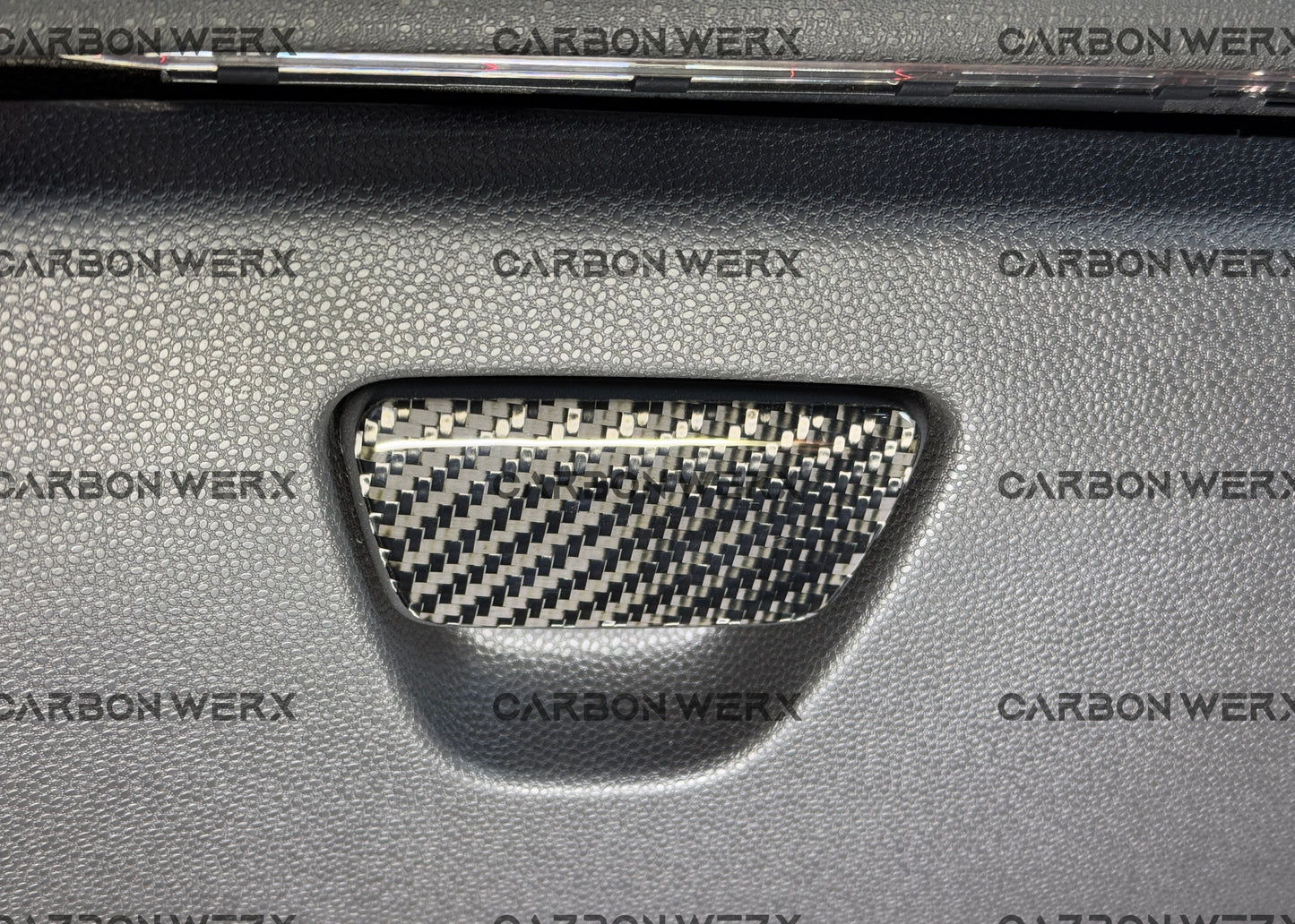 Ford Fiesta MK7 MK7.5 & ST Carbon Fibre Glove Box Handle Trim
