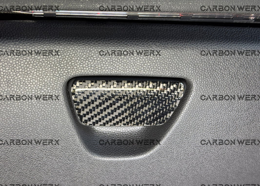 Ford Fiesta MK7 MK7.5 & ST Carbon Fibre Glove Box Handle Trim